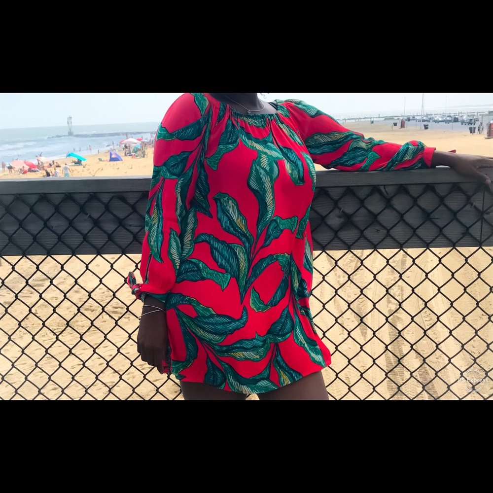 Forever 21 Leaf Printed Dress